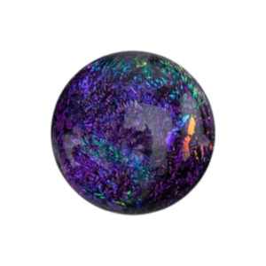 Dichroic Glas cabochon. Purple 8-10 mm