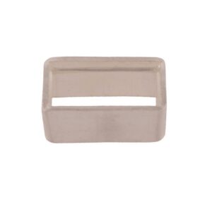 Zetkastjes rechthoek Baquette 6*3 mm. 925 zilver