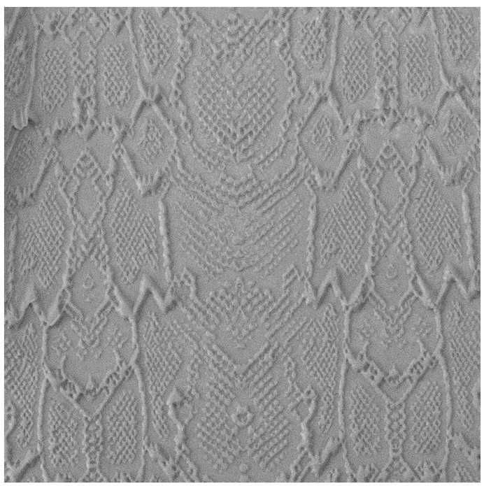Textuurmat Rubber ca 5*10 cm Snakeskin - Afbeelding 2